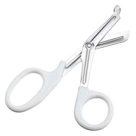 Medsource Shears, Stainless Steel, 7 1/4 in L, White MS-SH009W