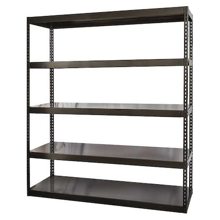 HALLOWELL Boltless Shelving Unit, 24"D x 60"W x 84"H, 5 Shelves, Steel HCR602484-5ME