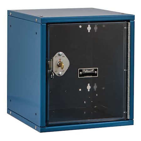 Hallowell Box Locker, 11 3/8 in W, 12 in D, 12 3/4 in H, (1) Tier, (1) Wide, Blue HC121212-1SVP-K-MB