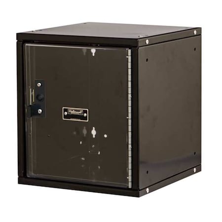 Hallowell Box Locker, 11 3/8 in W, 12 in D, 12 3/4 in H, (1) Tier, (1) Wide, Black HC121212-1SVP-ME