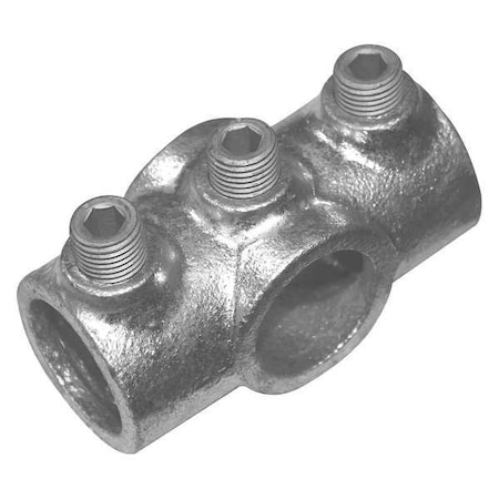 Zoro Select Structural Pipe Fitting, Cross, Cast Iron, 2 in Pipe Size, 50000 lb Tensile Strength 30LX05