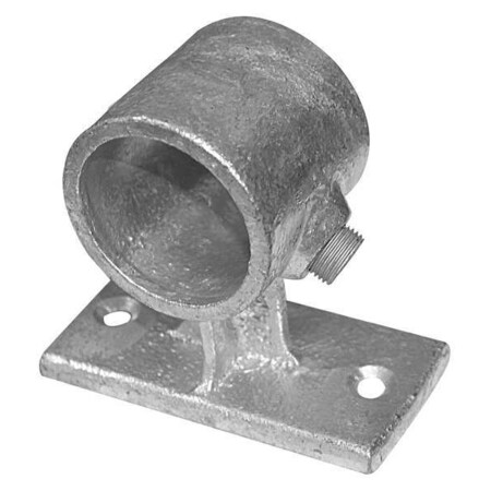 thumbnail image 2 of Zoro Select 4Nxv9 Cast Iron Base Flange – For 1.5 Inch Pipe, Round, Zinc-Plated, Gray, Structural Pipe Fitting 2 of 6