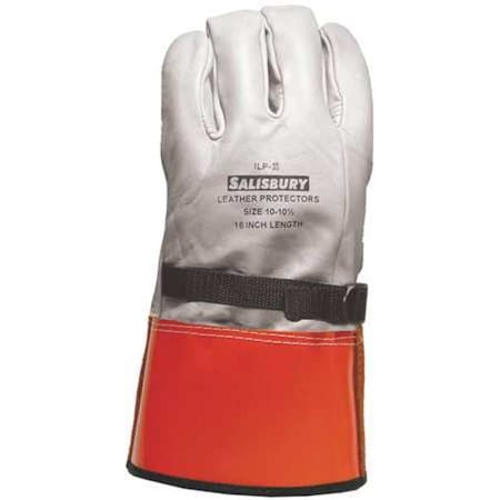 SALISBURY Elec. Glove Protector, 9, White/Orange, PR ILP3S/9