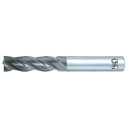 Osg Carbide End Mill, 7040, 1/4 D, 3/4 Cut L 70401116