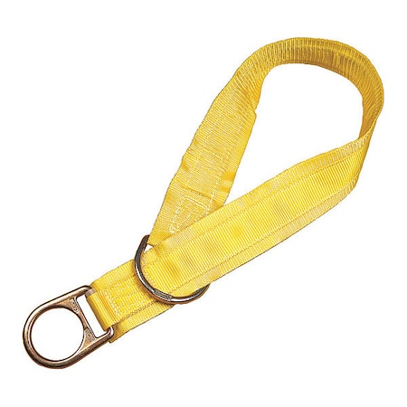 3M Tie-Off Adapter, 8 ft Length, 310 lb Weigth Capacity, Steel Anchor, D-Ring, 1 Workers per System 1002008