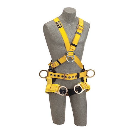 3M Dbi-Sala Full Body Harness, XL, Polyester 1103352