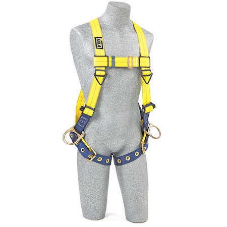 3M Dbi-Sala Delta(TM) Full Body Harness, M, 420 lb., Back, Side D-Ring 1104889