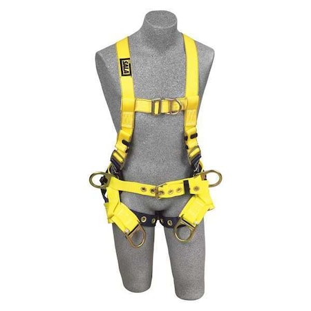 3M Dbi-Sala Delta Full Body Harness, 2XL, 420 lb., Back, Front, Side, Suspension D-Ring 1107774
