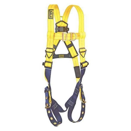 3M Dbi-Sala Delta(TM) Full Body Harness, M, 420 lb., Mating Chest/ Tongue Leg Straps, Back, Front D-Ring 1107807