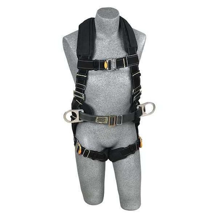 3M Dbi-Sala ExoFit(TM) XP Arc Flash Full Body Harness, M, 310 lb., Back, Side D-Ring 1111301