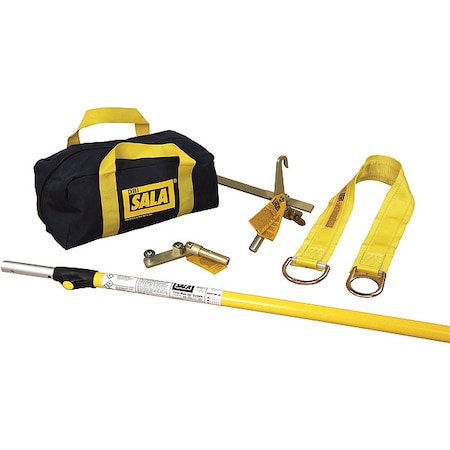 3M Dbi-Sala Remote Anchor System, 3 ft Length, 310 lb Weigth Capacity, Steel Anchor, Dual D-Ring 2104531