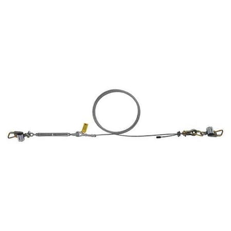 3M Dbi-Sala SecuraSpan Lifeline, Single/Multi Span, 100 ft Length, 310 lb Weight Capacity 7403100