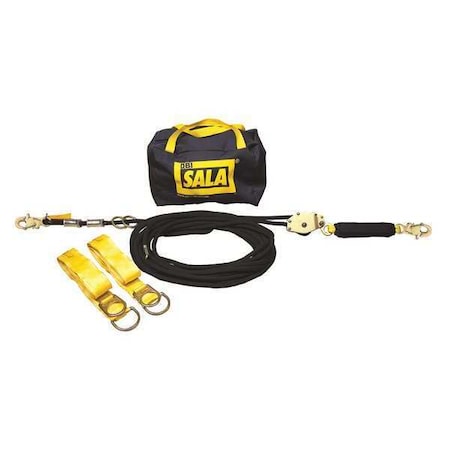 3M Dbi-Sala Sayfline(TM) Rope Horizontal Lifeline System, 90 ft Length, 310 lb Weight Capacity 7600509