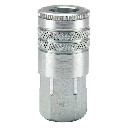 Parker Coupler Body, Steel, FNPT, 1/2 In. Pipe 25F