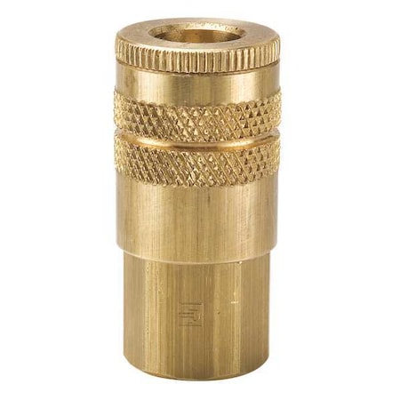 PARKER Quick Connect Hose Coupling, 1/4 in Body Size, 1/4 in Hose Fitting Size, Sleeve, Socket, B23 B23