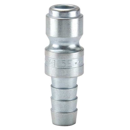 Parker Coupler Plug, Steel, Hose Barb, 25 cfm 8C