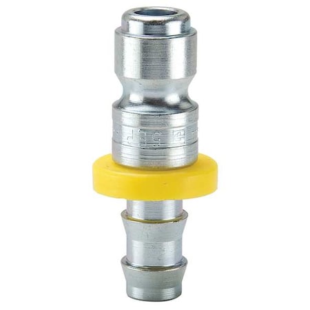 Parker Coupler Plug, Steel, Push On, 25 cfm 8CP