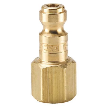 Parker Coupler Plug, Brass, FNPT, 1/4 In. Pipe B3C