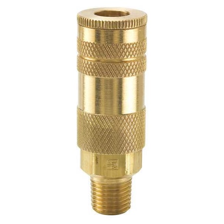 Parker Coupler Body, Brass, MNPT, 1/4 In. Pipe B72