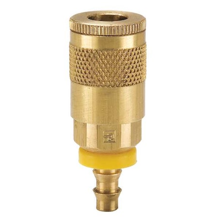 PARKER Coupler Body, Brass, Push On, 25 cfm B10-3BP