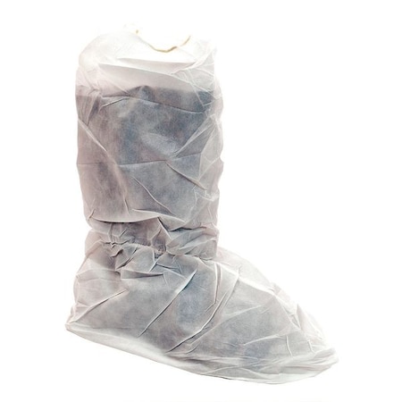 International Enviroguard Disposable Boot Covers, Microporous, White, Slip Resistant Sole: Yes , L CE8104CI-L