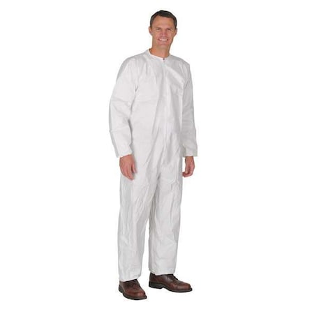 International Enviroguard Disposable Coverallss, Collared Coverall, M, Laminated Nonwoven, Elastic Wrist, Elastic Ankle CE11013CIS-M