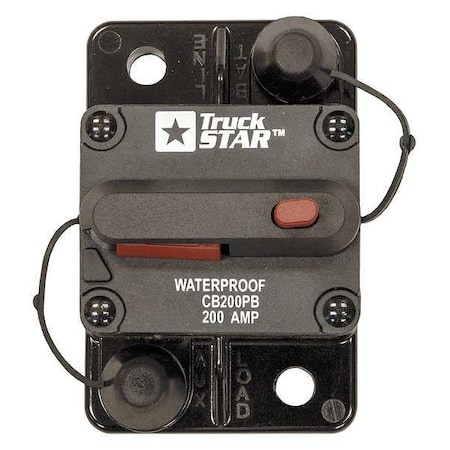 Buyers Products Automotive Circuit Breaker, CB Series, 200 A CB200PB