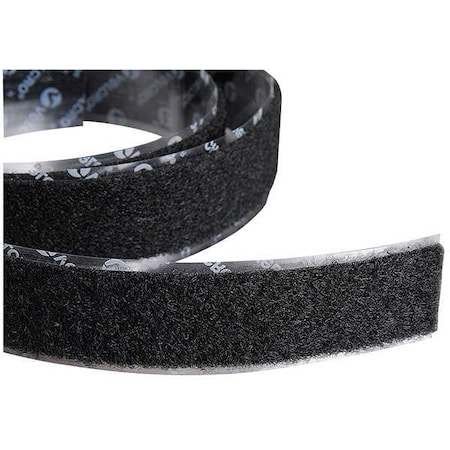 Velcro Brand 120224 2 W x 75 L Loop Black Reclosable Adhesive Fastener Roll