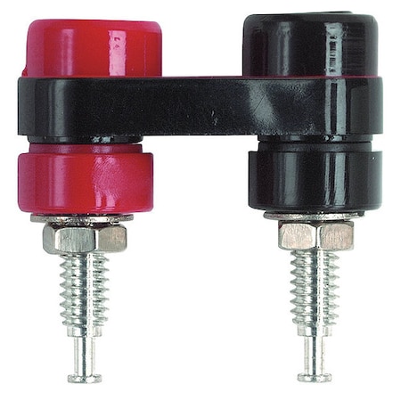 Banana2点 Pomona Electronics Double Banana Jack, 30VAC/60VDC, Black