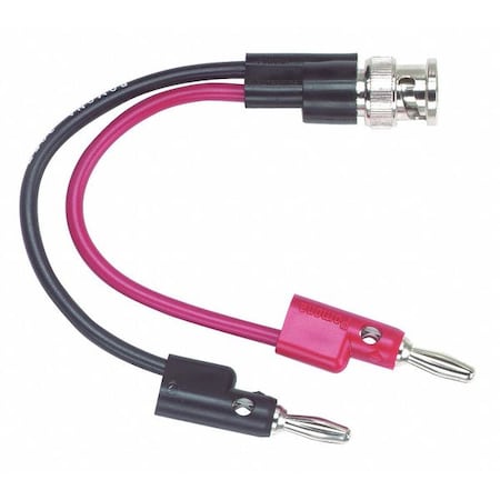 Pomona Electronics Multi-Stacking Banana Plug, Banana Plug, 5-3/8", Red, Black 3957