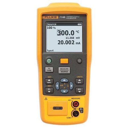 Fluke Temp Calibrator, to2498 Degrees F, NIST FLUKE-714B