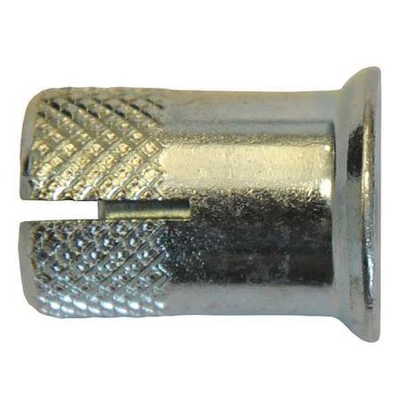 Mkt Fastening Sup-R-Drop Flanged Coil Thread Anchor, 1/2" Dia, 3/4" L, Steel Zinc Plated, 20 PK 13380SH