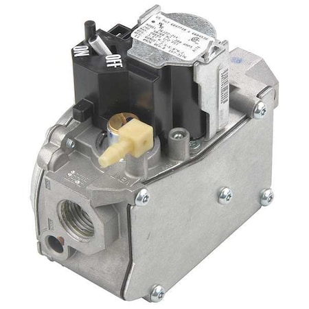 White-Rodgers Gas Valve, NG/LP, Hot Surface, 24 V, Slow Opening, -40 Degrees  to 175 Degrees F, 1/2 in Inlet Size 36J24-214