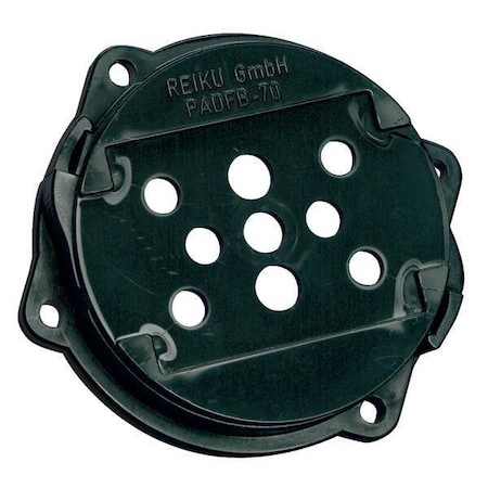 Reiku Flange, 2.750 in., Black, Polyamide PADFB-70