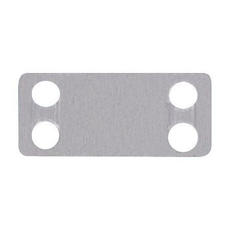 Panduit Marker Plate, 304 Stainless Steel, 1 3/4 in H x 3/4 in W, Silver, Rectangle, 100 PK MMP172-C