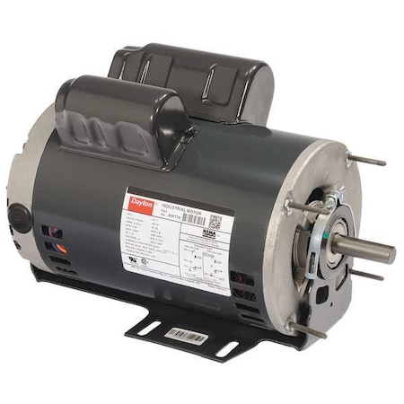 Dayton Capacitor-Start/Run General Purpose Motor, 1 hp HP, 115/230V AC Voltage, 56 Frame 30PT91