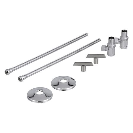 Zurn Lavatory Supply Stop, 3/8 inx3/8 in IPS Z8800-XL-LR-LK-PC