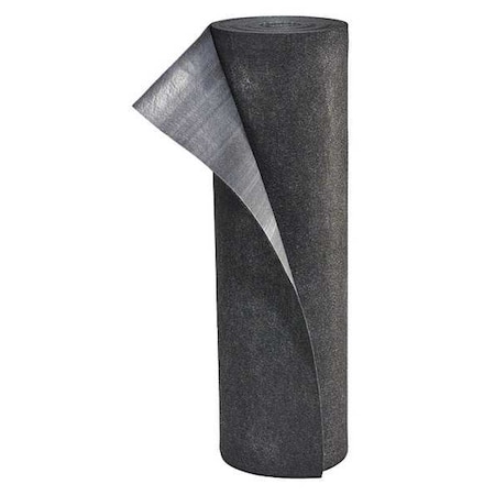 Pig Sorbent Pad, 13 gal, 3 ft x 100 ft, Universal, Black, Polypropylene MAT223