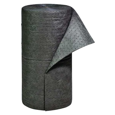 Pig Sorbent Roll, 40 gal, 30 in x 150 ft, Universal, Gray, Polypropylene MAT230