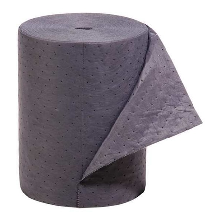 Pig Sorbent Roll, 14 gal, 16 in x 150 ft, Universal, Gray, Polypropylene MAT2005