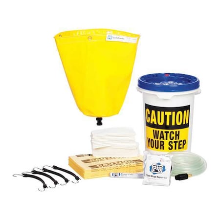 Pig PIG Pipe Leak Diverter Bucket Kit, 11 lb. TLS669-YW | Zoro