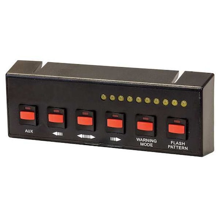Buyers Products Black Pre-Wired 6-Switch Panel 4-On/Off 2-Momentary 6391206
