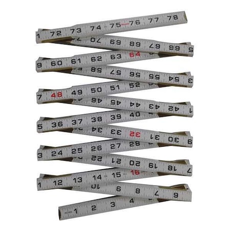 Westward Folding Rule, 78-3.4 In., Standard 30PC15