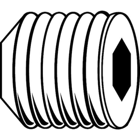 Zoro Select Socket Set Screw, Cup, 3-48x1/16, PK100 601053-PR