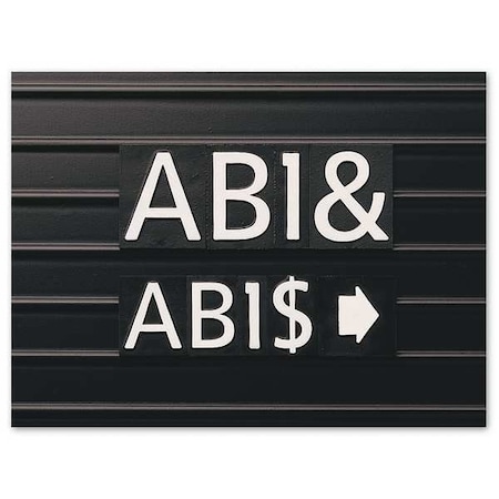 Quartet Letter Board Characters, 1 In, PK128 M1