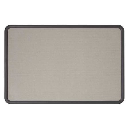 Quartet Fabric Bulletin Board 2 x 3 ft., Gray 7693G