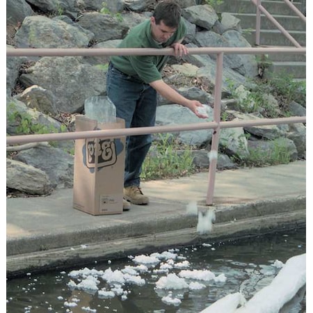 Pig Granular Sorbent, 7 1/2 gal Absorbed per Package, 5 lb Bag, Polypropylene, Not Scented, White SA8010