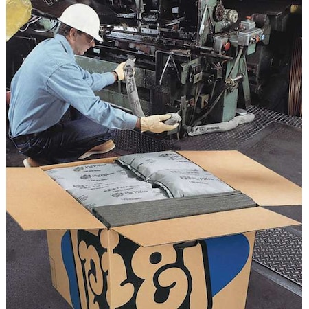 Pig Spill Kit, 24 gal Volume Absorbed per Kit, Box, Gray, 68 KIT221