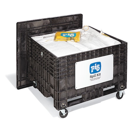 Pig Spill Kit, 127 gal Volume Absorbed per Kit, Not Applicable Capacity, Chest, Black, 216 KIT404-01