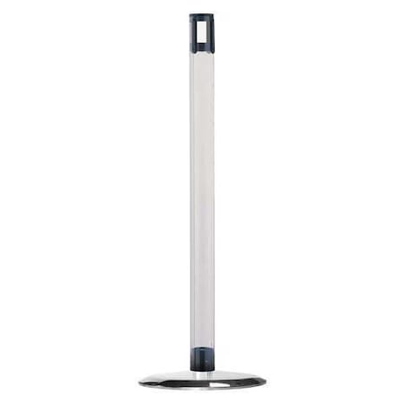 Tensabarrier Receiver Post, 38 In H, Polished Chrome TCLU-1P-RCV